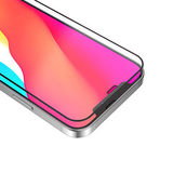 Защитное стекло 3D на весь экран 0,3 мм HOCO (A12) с усиленным краем для iPhone 12, 12 Pro (Черная рамка)