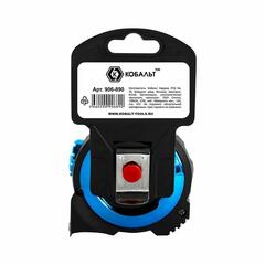 Рулетка КОБАЛЬТ Экстра 5м x 25мм металлический корпус, толщина ленты 0,13 мм, автостоп, магнит, 2 стор.шкала (906-890)