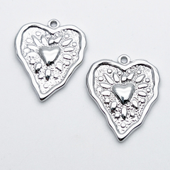 Подвеска Сердце, сталь, размер 24*21 мм, цена за 1 шт