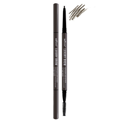 Карандаш для бровей ультратонкий механический Luxury Brow тон 599 taupe , ( Белита )