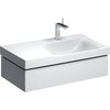 Шкафчик для раковины Geberit Xeno² с полкой, с одним выдвижным ящиком: B=88см, H=22см, T=46.2см, Белый / Высокоглянцевое покрытие