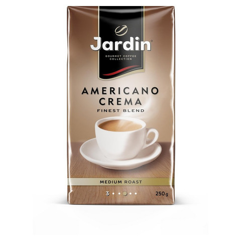 Кофе молотый Jardin Americano Crema 250 г (вакуумная упаковка)