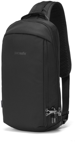 Картинка рюкзак однолямочный Pacsafe Vibe 325 Sling черный econyl - 1