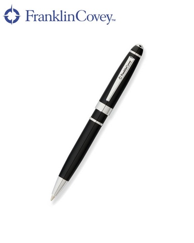 Шариковая мини-ручка Franklin Covey Bristol Onyx Black Lacquer CT  (FC0052-1)