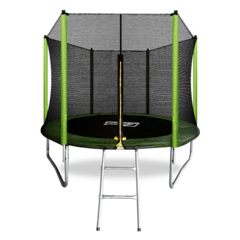 ARLAND Батут 8FT с внешней страховочной сеткой и лестницей (Light green)