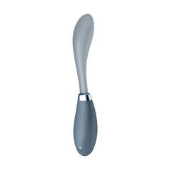 Серый вибромассажер G-Spot Flex 3 - 19,5 см. - 