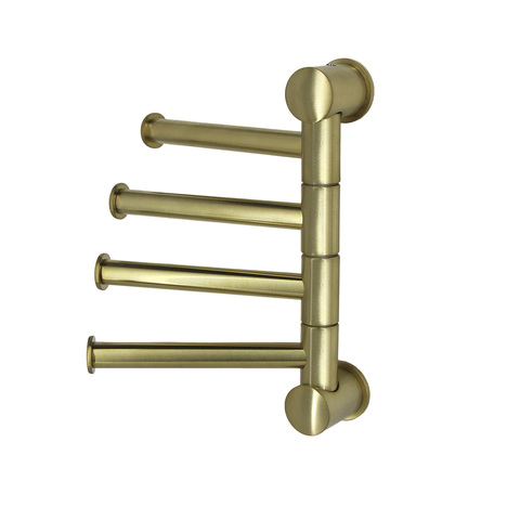 WasserKRAFT K-1054BRUSHED GOLD Держатель полотенец четверной