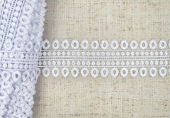 Кружево плетёное, ш. 6 см, белый