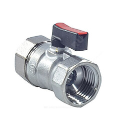 Кран шаровой латунь хром мини R690 Ду 15 Ру16 ВР флажок с набором цветных вставок Giacomini R690X003