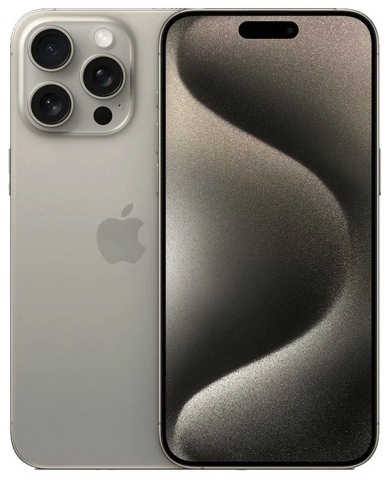 Смартфон Apple iPhone 15 Pro Max 256 ГБ (nano-SIM и eSIM), Натуральный титан