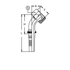 Фитинг DN 25 DKO-S (Г) 42x2 30 (45) Interlock TIEFFE