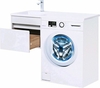 Aquanet 239208 Тумба с раковиной Токио 110 L подвесная 1 ящик цвет белый глянец (239208)