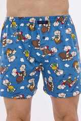 Свободные боксеры CORNETTE 001/011-14 CLASSIC_Голубой