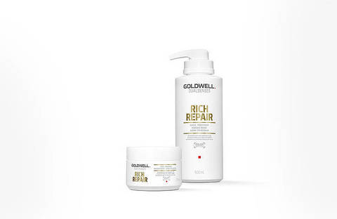 GOLDWELL NEW DUALSENSES RICH REPAIR 60SEC TREATMENT – ВОССТАНАВЛИВАЮЩИЙ УХОД ЗА 60 СЕКУНД ДЛЯ ПОВРЕЖДЕННЫХ ВОЛОС 200 мл