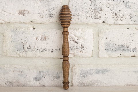 Honey Dipper with a Textured Handle