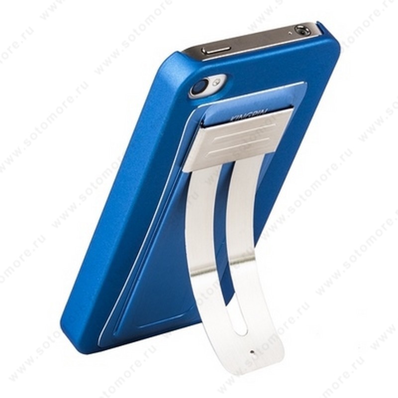 Накладка KINGPIN пластиковая для iPhone 4s/ 4 голубая