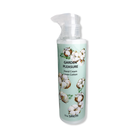 the SAEM Garden Pleasure Hand Cream Linen Cotton 250ml