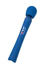 Синий вибромассажер Vim Vibrating Wand - 31,3 см. - 