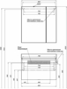 Aquanet 213936 Тумба с раковиной Aquanet Нью-Йорк 85 орех (213936)