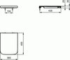 Ideal Standard T392701 Сидение и крышка стандарт с функцией плавного закрытия Ideal Standard BLEND CUBE (291063)