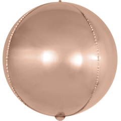 К Мини-сфера 3D, 15''/38 см, Розовое Золото, 1 шт.