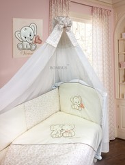 1883 Комплект в кроватку "Элефантики" 7пр (стандарт)