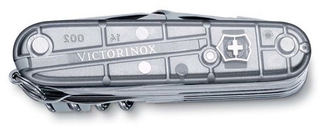Нож Victorinox SwissChamp, 91 мм, 31 функция, полупрозрачный серебристый