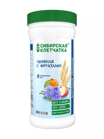 Клетчатка Сибирская Льняная с Фруктами 280г