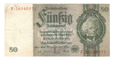 Германия. Рейхсбанк. 50 рейхсмарок 1933