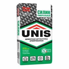 Штукатурка цементная Unis Силин Универсальный армированная 25 кг