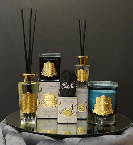 Диффузор с золотым декором 90мл Cote Noire Champagne Rose