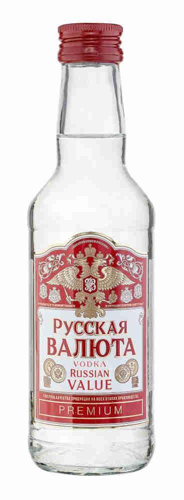 водка русская валюта цена 38% 0,25л