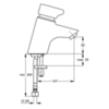 Смеситель для раковины нажимной Ideal Standard CeraPlus B8295AA