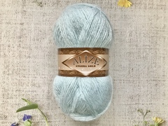 Пряжа ALIZE "Angora Gold Simli". 514 зимнее небо