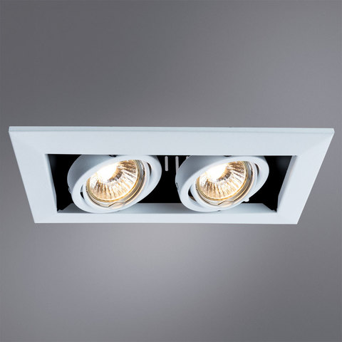 Светильник встраиваемый поворотный Arte Lamp Cardani piccolo A5941PL-2WH