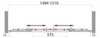 BelBagno UNO-VF-2-170/145-P-Cr Дверь для ванны в проём. Две раздвижные створки. Стекло 5 мм в двери, 4 мм в неподвижной стенке, текстурное, хром