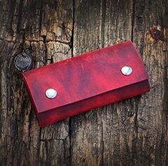 Кожаный карабин для ключей