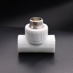 PPR VALFEX Тройник полипропиленовый 20х1/2"х20 комбинированный, наружная резьба, 1 шт