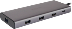 USB-хаб UGREEN CM639 15534 Revodok Pro 10-in-1 8K@30Hz 2*HDMI with PD Converter, Gray