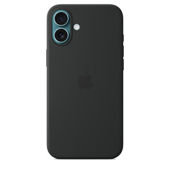 Силиконовый чехол для iPhone 16 Plus Черный