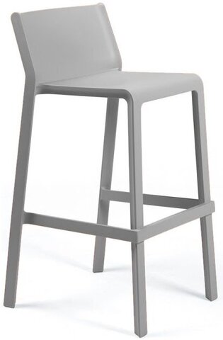 Стул пластиковый барный Nardi Trill Stool, серый