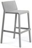 Стул пластиковый барный Nardi Trill Stool, серый