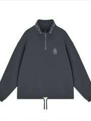 Свитшот SWEATSHIRT HALF-ZIP/RICE/GRAFIT