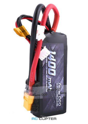 АКБ Gens Ace 1400mAh 11.1V 50C 3S1P Lipo Battery Pack XT60