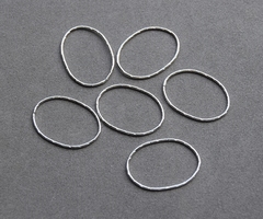 Коннектор овал 15*22мм, покрытие родий