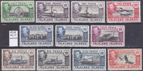 Falkland Islands 1938 */** короткая