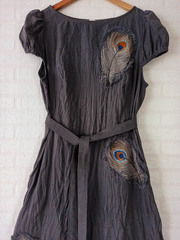 ❀  Лана. Платье под пояс женское льняное с ультракоротким рукавом и вышивкой PL-421108