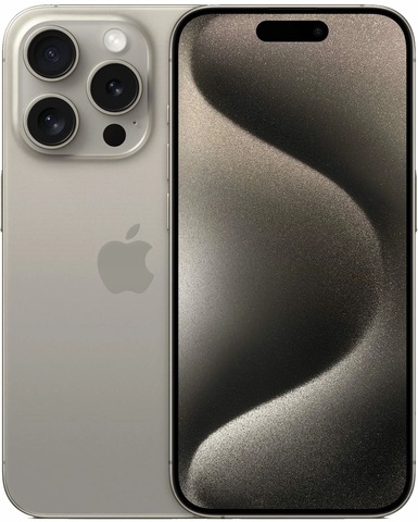 Смартфон Apple iPhone 15 Pro 512 ГБ (nano-SIM и eSIM), Натуральный титан