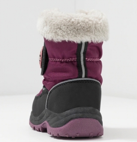Зимние ботинки KicKers Low boots Black purple 744630 83