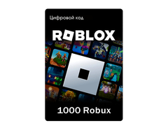 Карта пополнения Roblox: 1000 robux [Цифровая версия] (для ПК, цифровой код доступа)